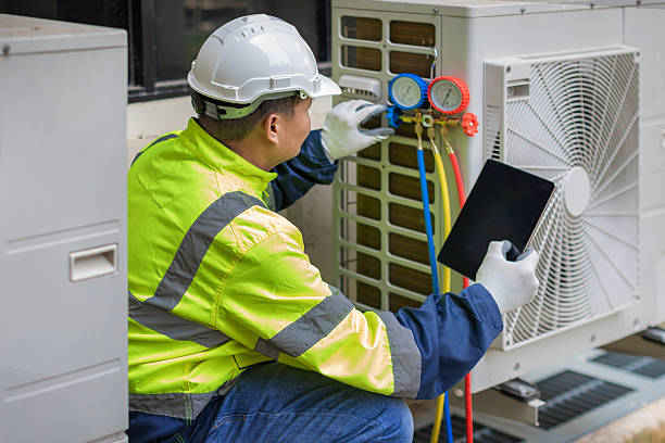 Professional Hvac technician working in Summit Hill, PA